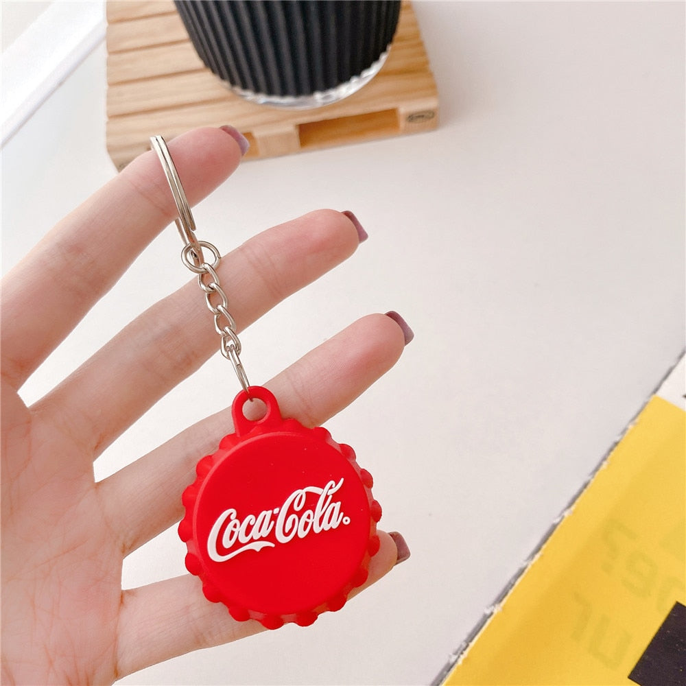 For AirTags Protective Cover Keychain Cartoon silicone Anti-lost Cover for Apple Air Tags Key Hook Protector Cover for Air tag
