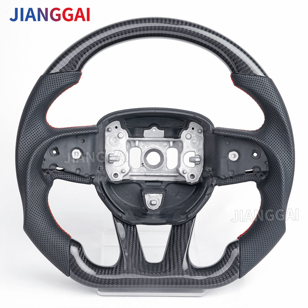 Carbon Fiber Forged Steering Wheel Fit For Dodge Challenger 2015 2016 2017 2018 2019 2020 Model
