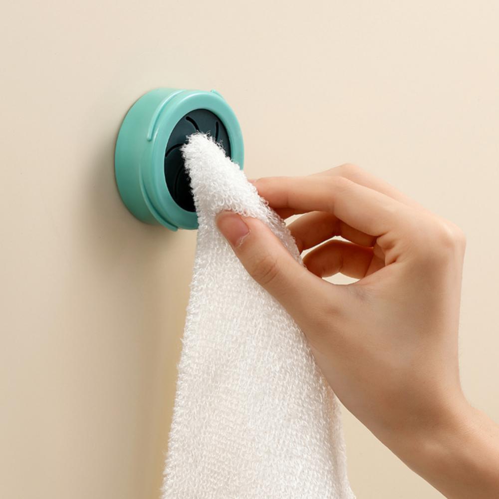 Punch Free Towel Storage Plug Circular Towel Rack Towel Holder Bathroom Organizer Wash Cloth Hook Bathroom Kitchen Accessories